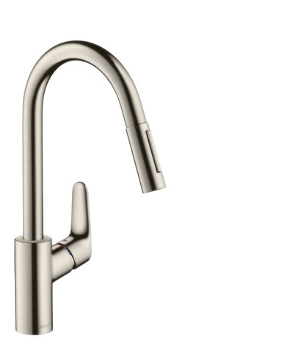 https://raleo.de:443/files/img/11eeea41ef45158092906bba4399b90c/size_l/Hansgrohe-HG-Spueltischmischer-240-Focus-M41-Ausziehbrause-2jet-sBox-edelstahl-optik-73880800 gallery number 1